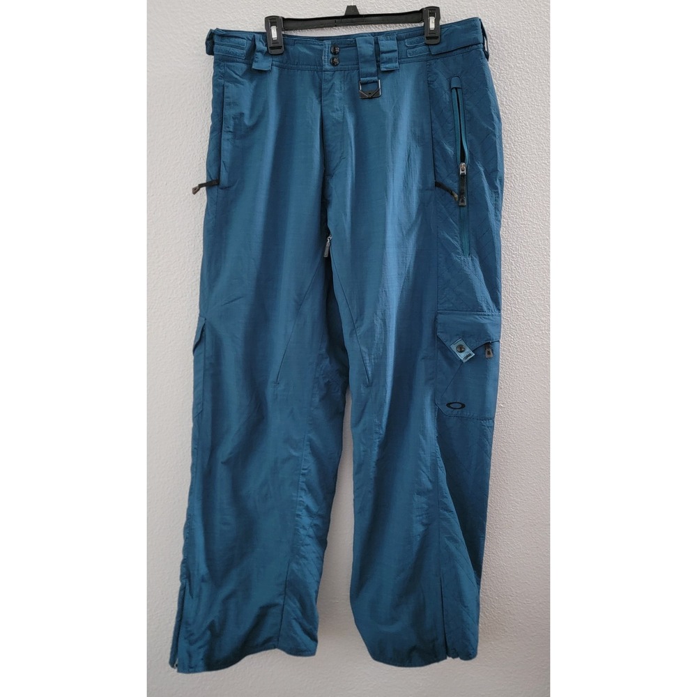 Rare Oakley SAMPLE Fall 2010 Snow Pants Blue Insulated Snowboard Ski XL Prototyp
